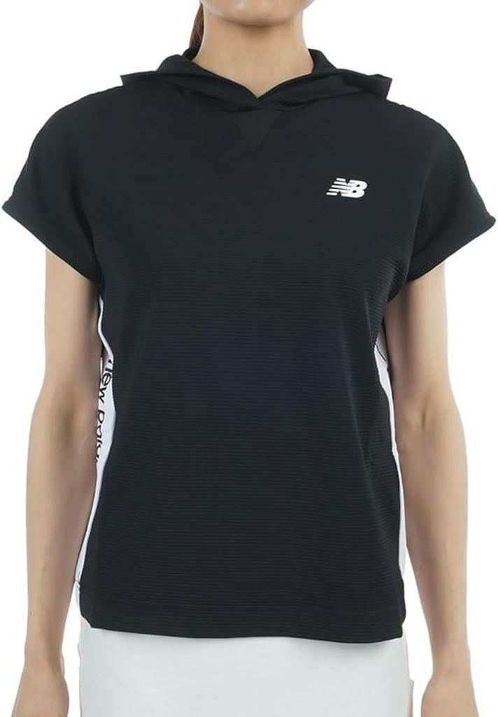 Golf French Sleeve Parka to the 2 [New Balance] Women's (Stretchy/Cool touch) / 012-5164503 010_Black