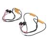 Pair of LED Load Resistor 50W 6ohm H4 9003 Anti Flickering LED Decoder Relay Harness Adapter for Turn Signal Daytime