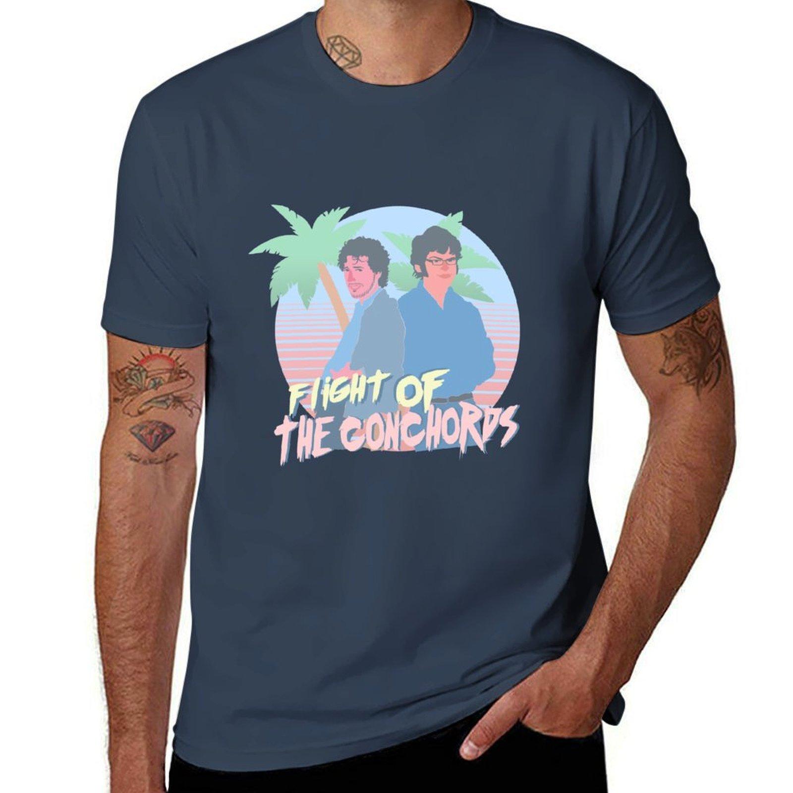 Flight Of The Conchords 80s Vibes Tshirt High Quality Durable Tshirt S