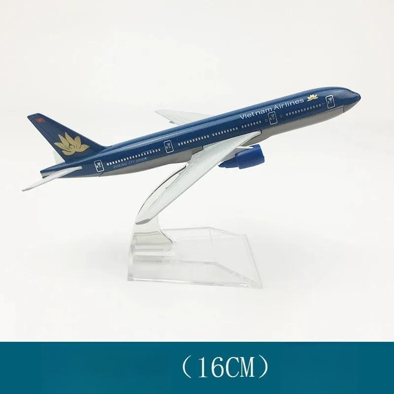 1/400 Aircraft Model Toys B777 Vietnam Airways 16cm Metal  Replica 777 Model Aviation Toy Airplane Model Building Kits for Kids