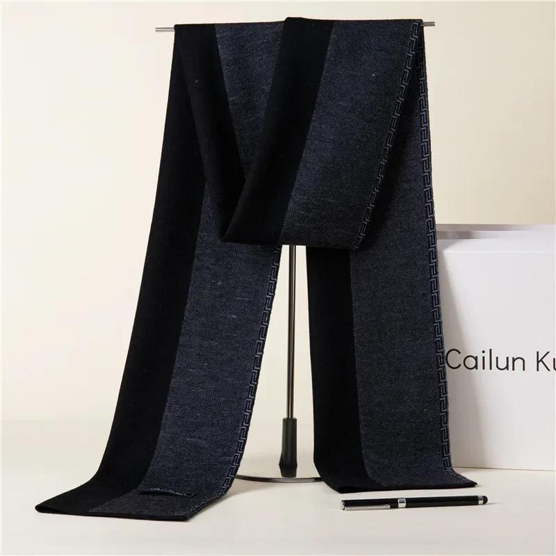 Winter Neuer Wollschal Herren Koreanische Version Kariert Verdickt Warm Herrenschal Business Freizeit