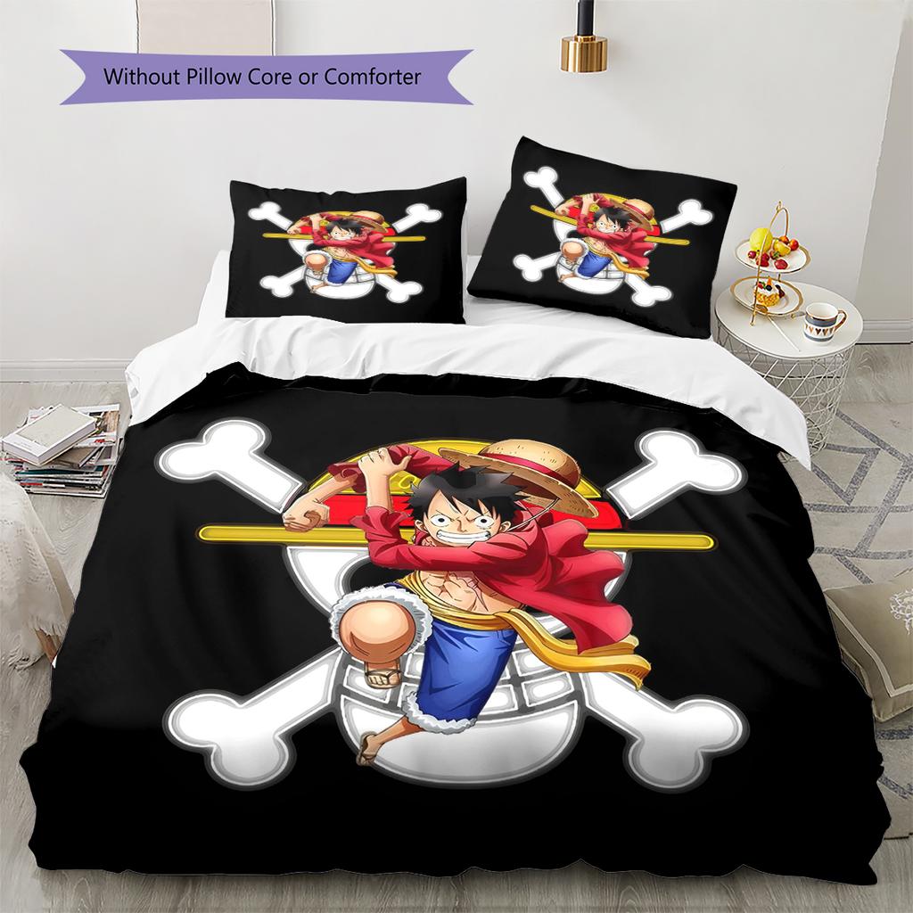 Set Copripiumino Trapuntato con Fantasia Cartone Animato Federa Decorazione per la Casa Regalo di Compleanno (1 * copripiumino + 2 * federa, senza nucleo)