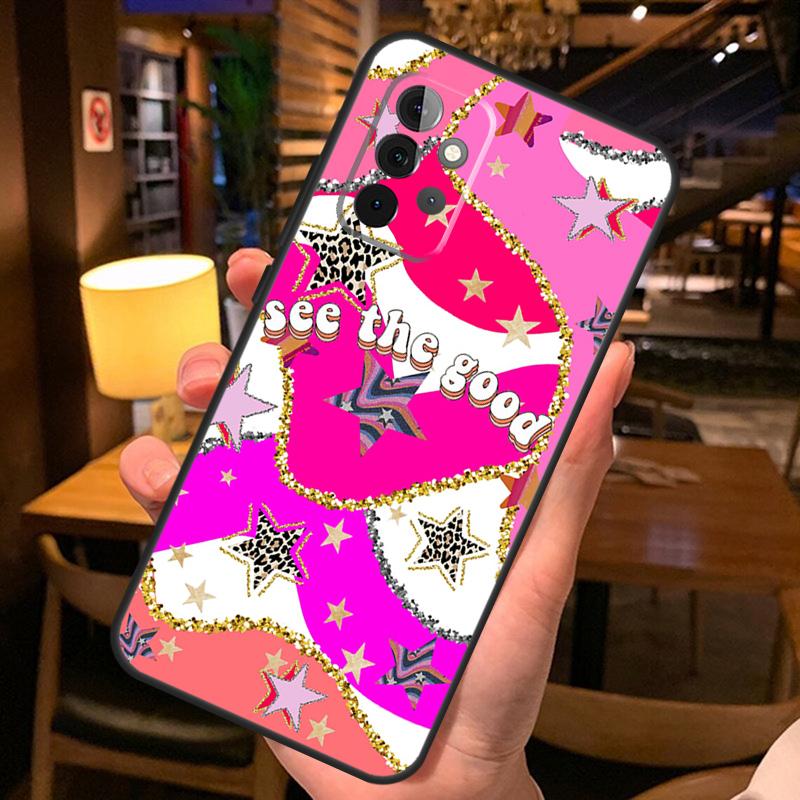 preppy stars lightning pink Case For Samsung Galaxy A52 A12 A22 A32 A42 A51 A71 A13 A23 A33 A53 A14 A54 A34 Phone Cover
