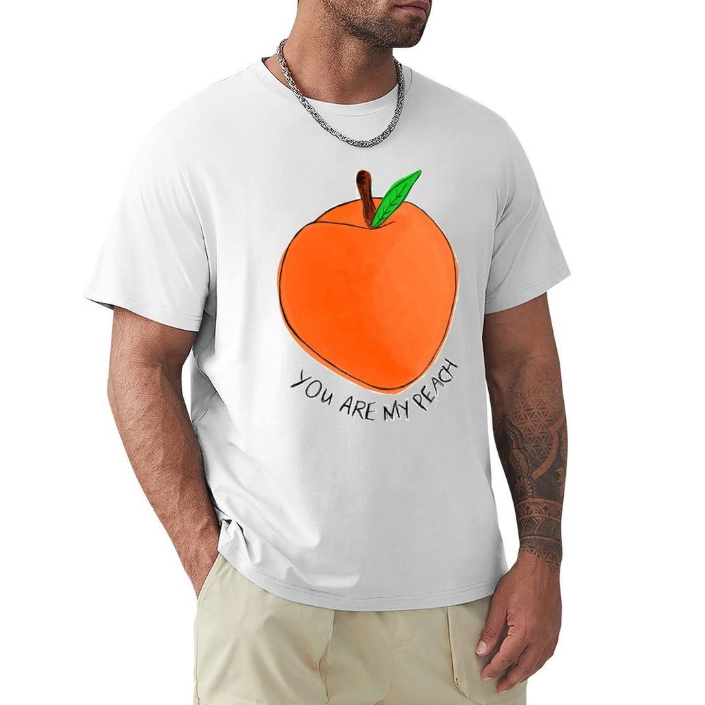 Peach Tshirt Basic Comfort Fit Tshirt For Men