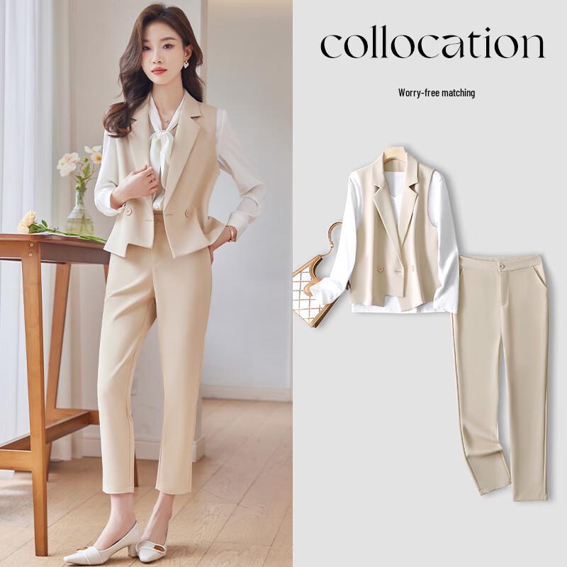 Elegantes 3-teiliges Business-Westen-Anzug für Damen