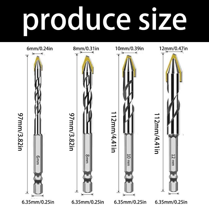 Eccentric Drill Bits In Multiple Sizes For Precise Hole Positioning On Various Materials Stone Wood Plastic DIY Projects