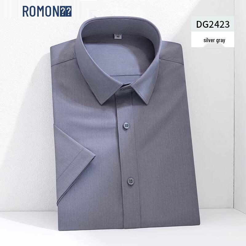 Romon Men s Bamboo Blend Short Sleeve Shirt 41