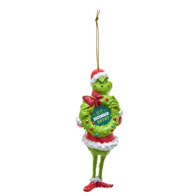 Green 2023 Unique Monster Cartoon Holiday Hanging Decorations For Joyful Christmas Decor