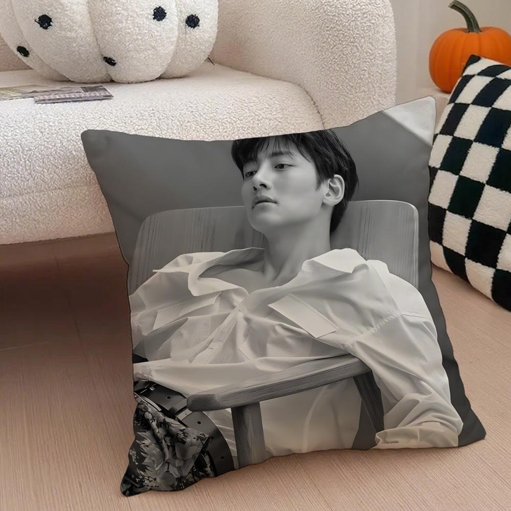 JJi Chang wook Cushion Cover Throw Pillow Cover Hidden Button Durable Polyester Chair Cushion