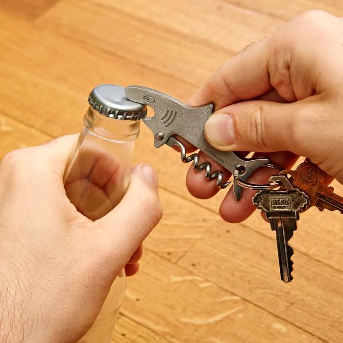 KIKKERLAND Bottle Opener Keyring - Shark (BA93)