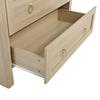 Credenza in intreccio di vimini stile ad arco, doppio cassetto, credenza vintage per soggiorno e camera da letto, armadio contenitore