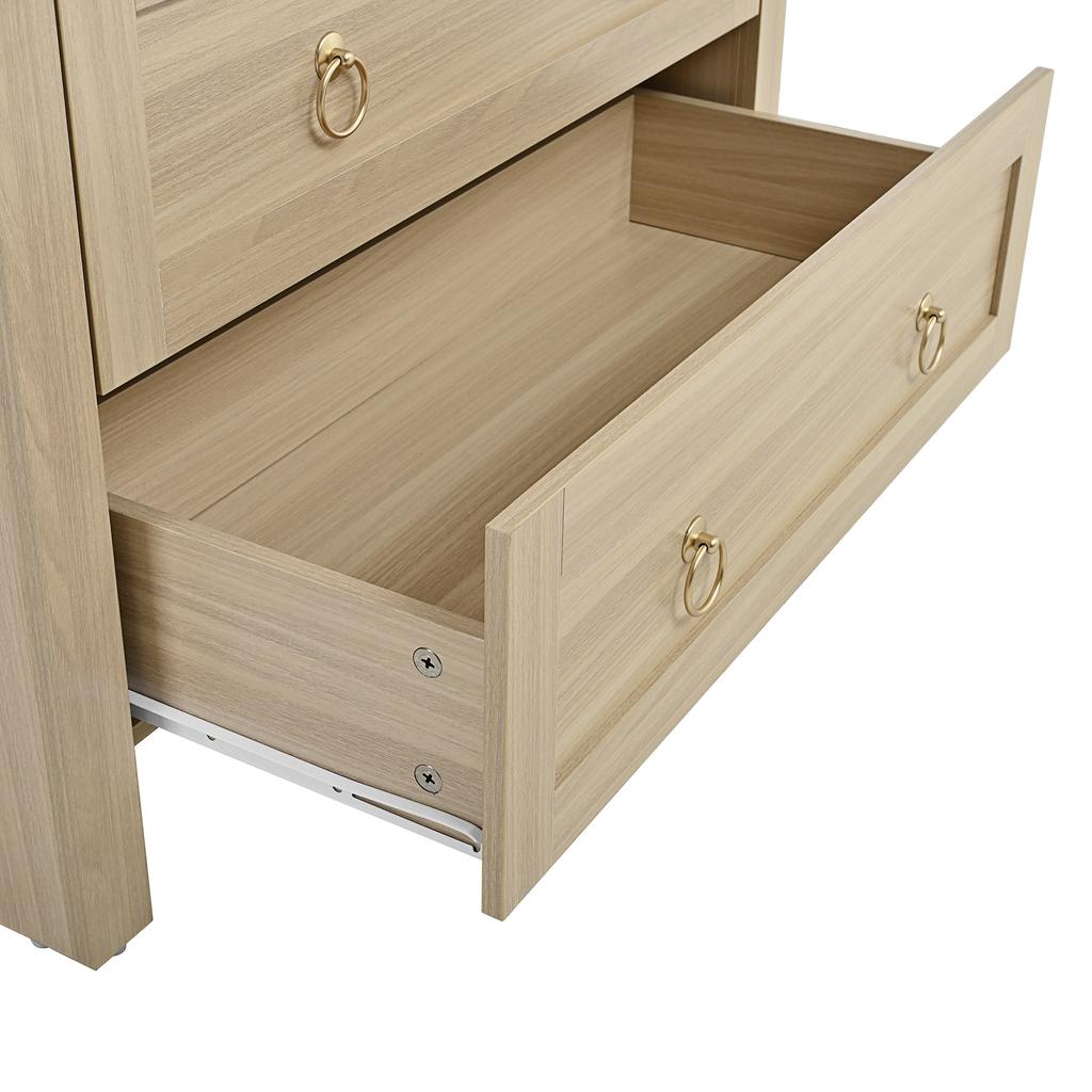 Credenza in intreccio di vimini stile ad arco, doppio cassetto, credenza vintage per soggiorno e camera da letto, armadio contenitore