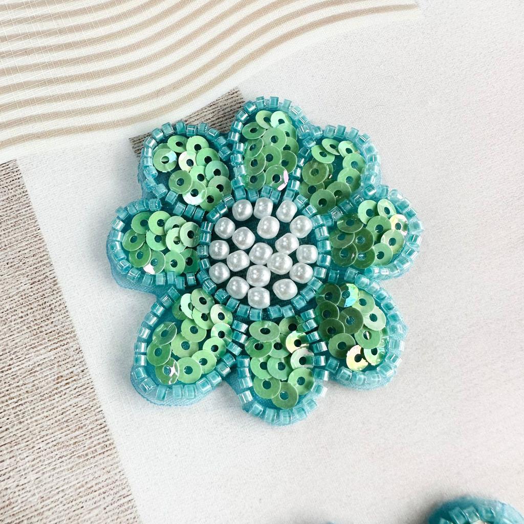 Bead Sequin Patch Sticker Bead Flower Decorative Clothing Dress Pants T-Shirt Decal Accessories Cloth Sticker Accessories