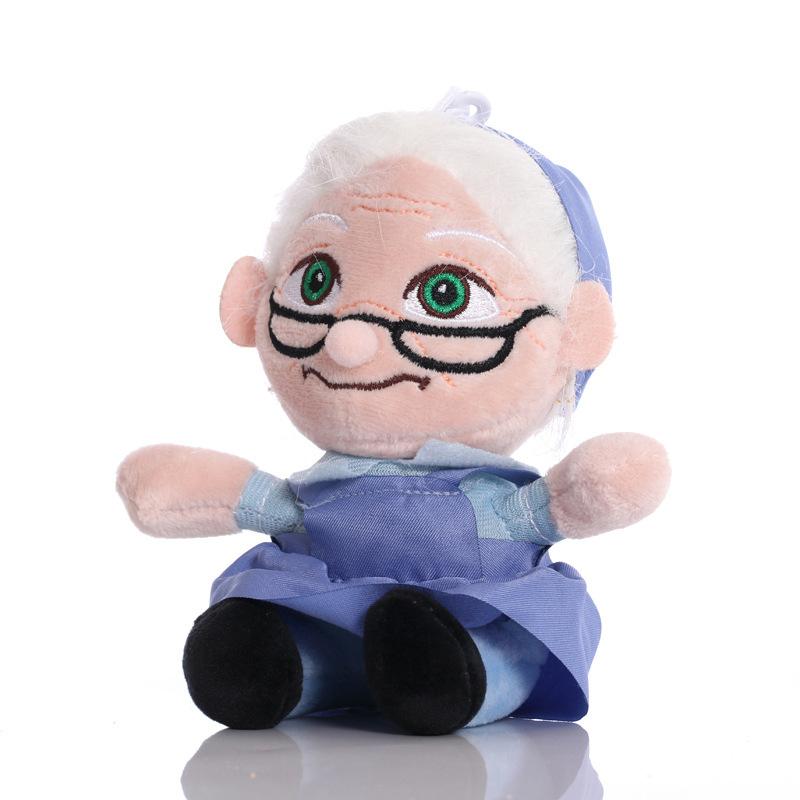 15/20cm Movie UP Carl Plush Toys Grandfather Grandmother Cartoon Stuffed Dolls Soft Ally Carl Plushie Toy Kids Birthday Gifts 15cm Pendant