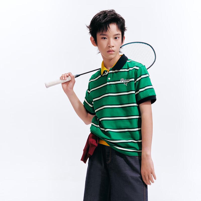 Puma Kids' Classic Striped Short-Sleeve T-Shirt