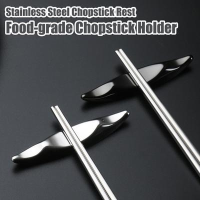 Chopstick Rest Stainless Steel Chopstick Holder Smooth Edge Spoons Forks Rack for Home Kitchen Table Decor