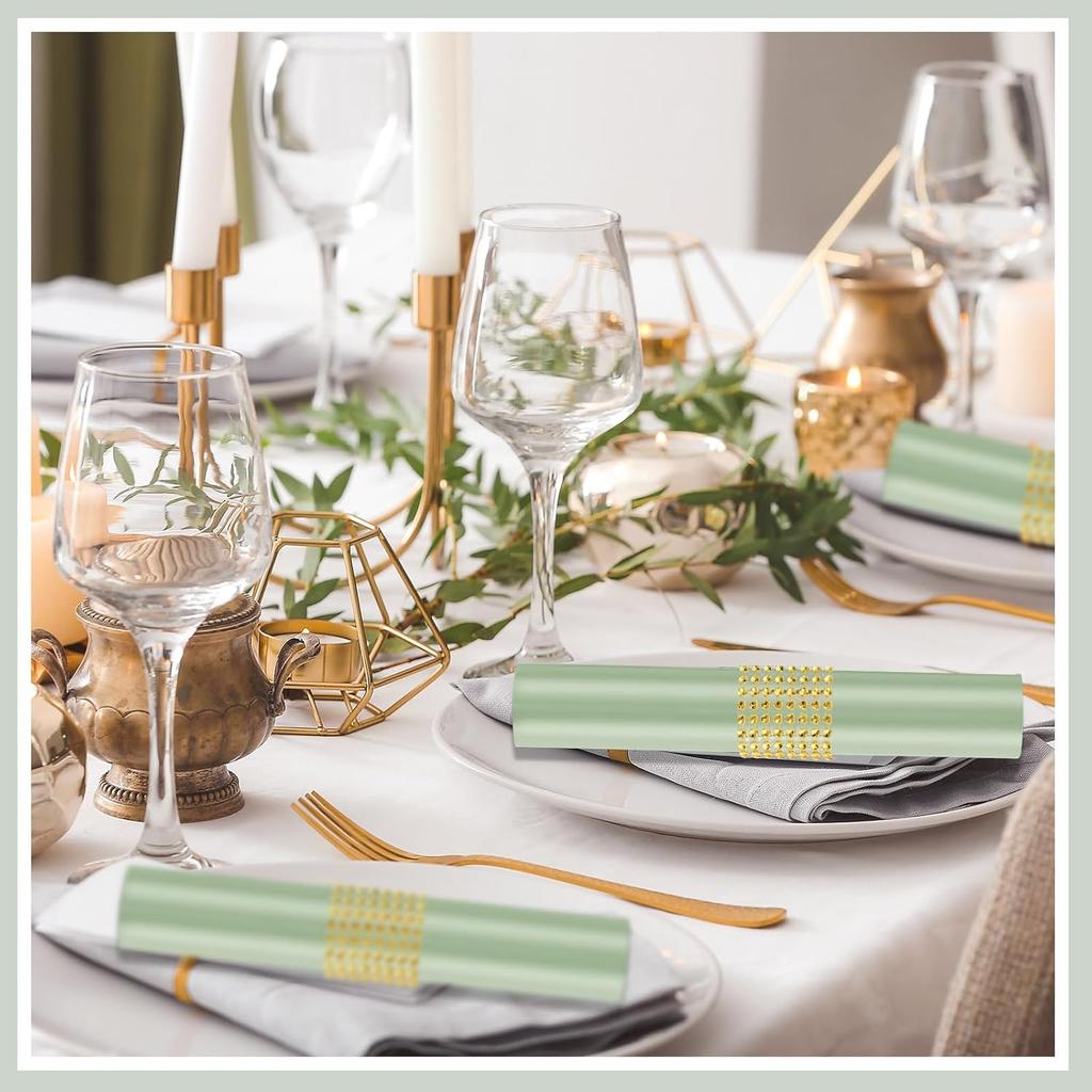 Newwiee 100 Pack Sage Cloth Napkins 17 X 17 Inch Sage Satin Napkins Sage Napkins Cloth Green Table Napkins for Dinner Home Wedding Birthday Party,