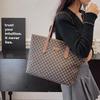 Bolso Tote de Alta Gama para Mujer con Estampado de Diamantes: Bolso de Hombro y Mano de Gran Capacidad Ligero de Lujo Tendencia 2025