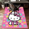 Custom HelloKitty Mat Personalized Name, Polyester Washable Indoor Entryway Rug, Gift for Christmas, Easter, Thanksgiving Day