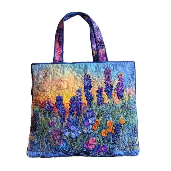 Стеганая сумка-тоут Женская винтажная сумка через плечо Цветы Животные Сумка Цветочный кошелек для поездок на работу Вечеринки Ежедневные поручения F