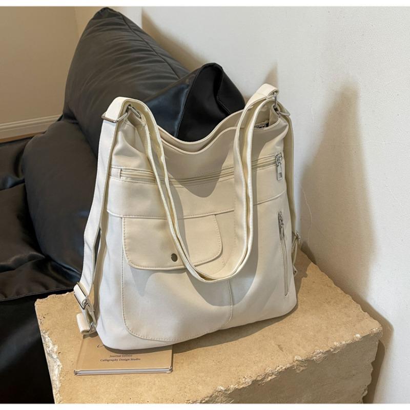 Large Capacity Tote Bag for Women 2025 New Multi-Pocket Single Shoulder Bag Simple and Versatile Commuter Bag for Women