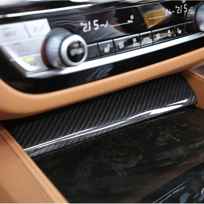 RHD For BMW 5 Series G30 G32 G31 G38 M5 F90 6GT 2018-2023 Real Carbon Fiber Car Central Control Panel Trim Car Accessories
