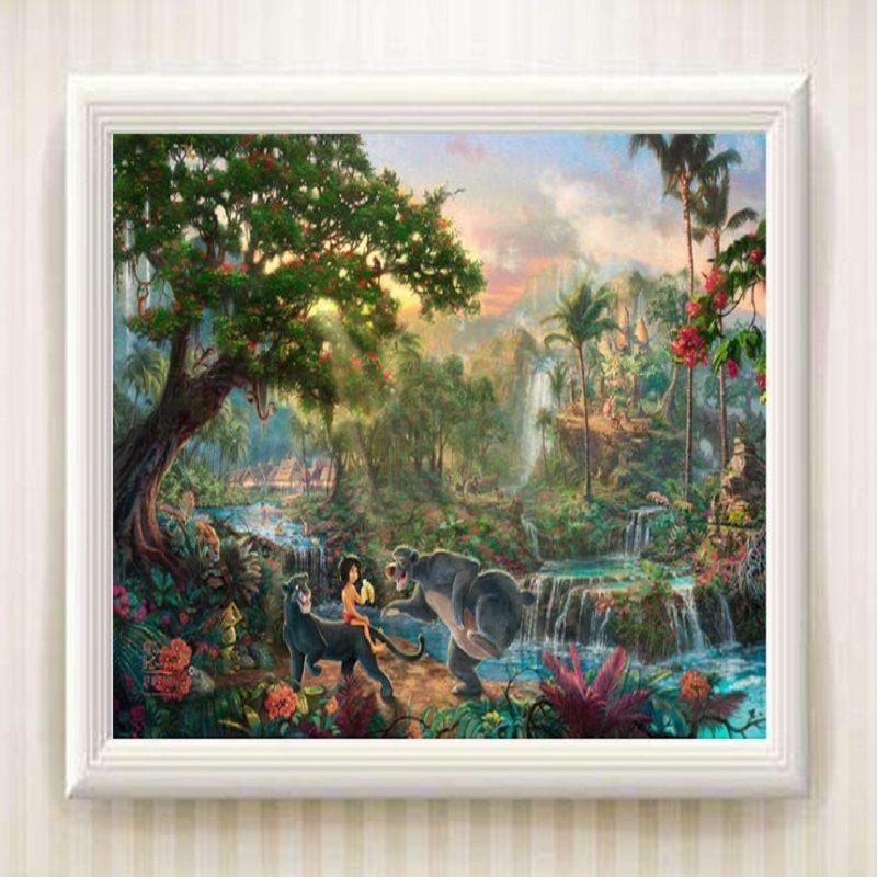 Meerjungfrauenprinzessin Leinwand Wandkunst Für Moderne Märchen Schlafzimmerdeko Cartoon Stil Bunt Gerahmt Sprühmalerei Verschiedene Größen