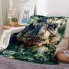 Jurassic Dinosaur Adventure Blanket Soft Throw Blanket For Home Bedroom Bed Sofa Travel Office Solid Christmas Blanket