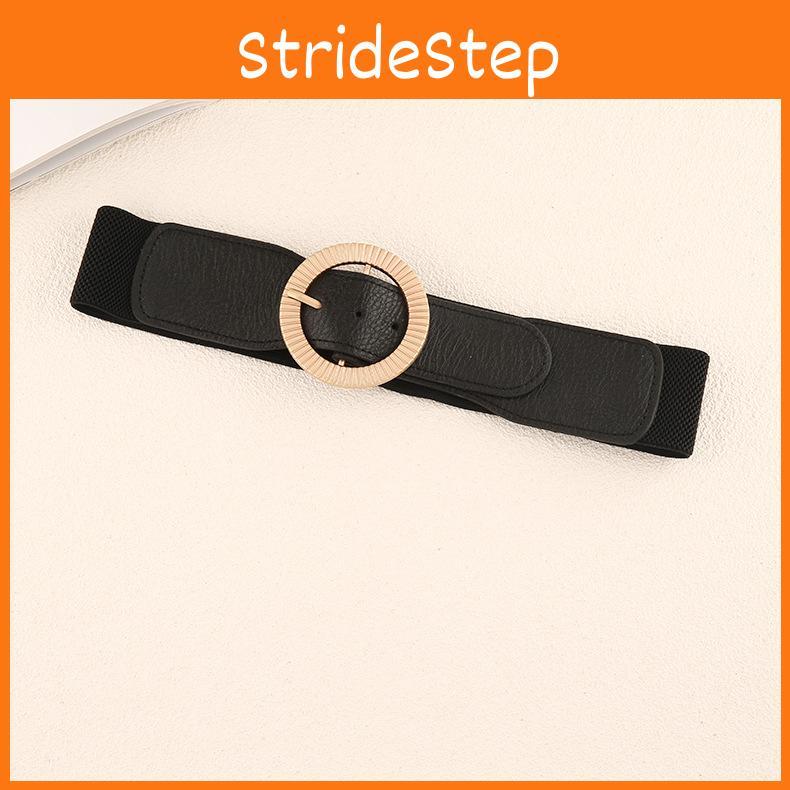 Fashion Belt For Women With Round Buckle And Elastic Waist Closure For Dresses And Coats