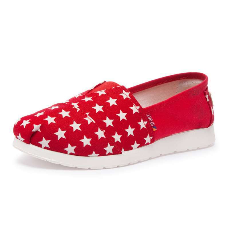 Old North cloth shoes women's one-pedal lazy shoes canvas shoes people cloth shoes low-top flat-bottom non-slip student cloth shoes women