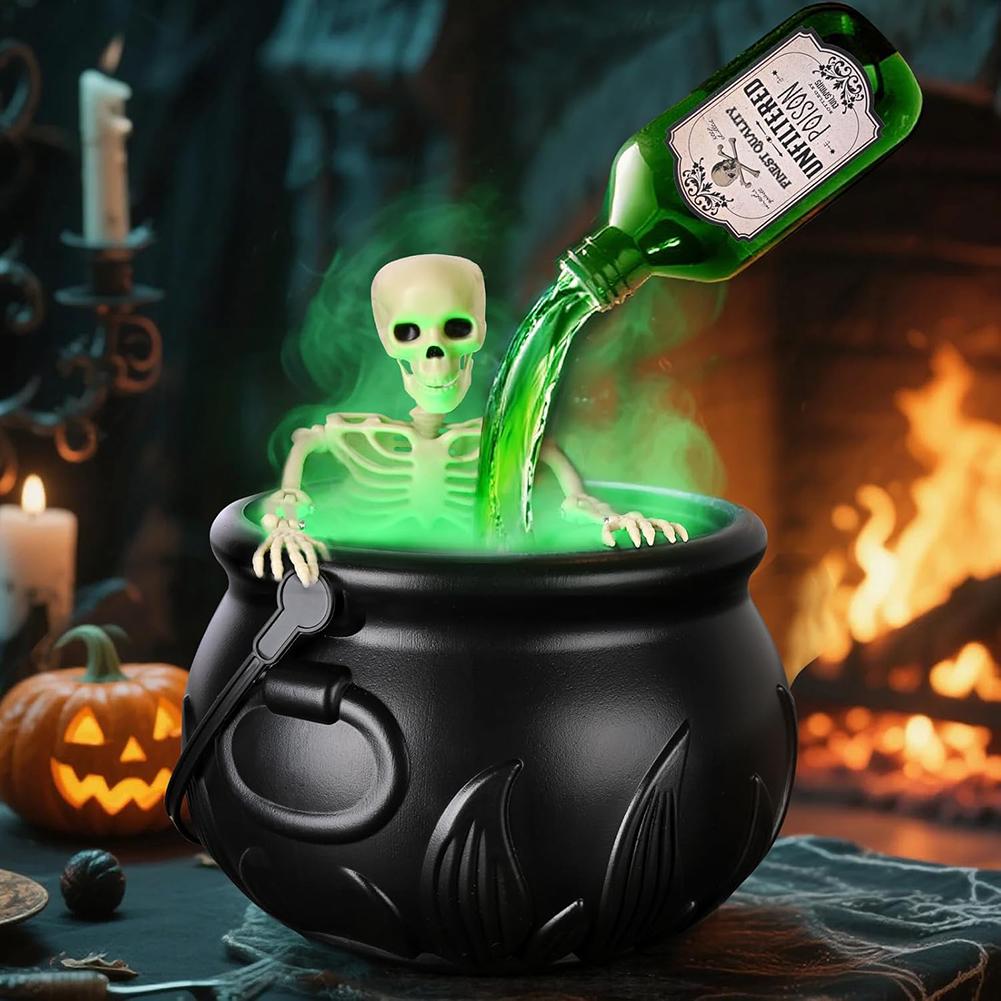 Large Plastic Cauldrons Set Multi-purpose Theme Party Decoration Prop Entryway Welcoming Fright