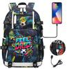 2026 Sports Soccer USB Large Capacity Backpack for Middle High School Students Travel Unisex