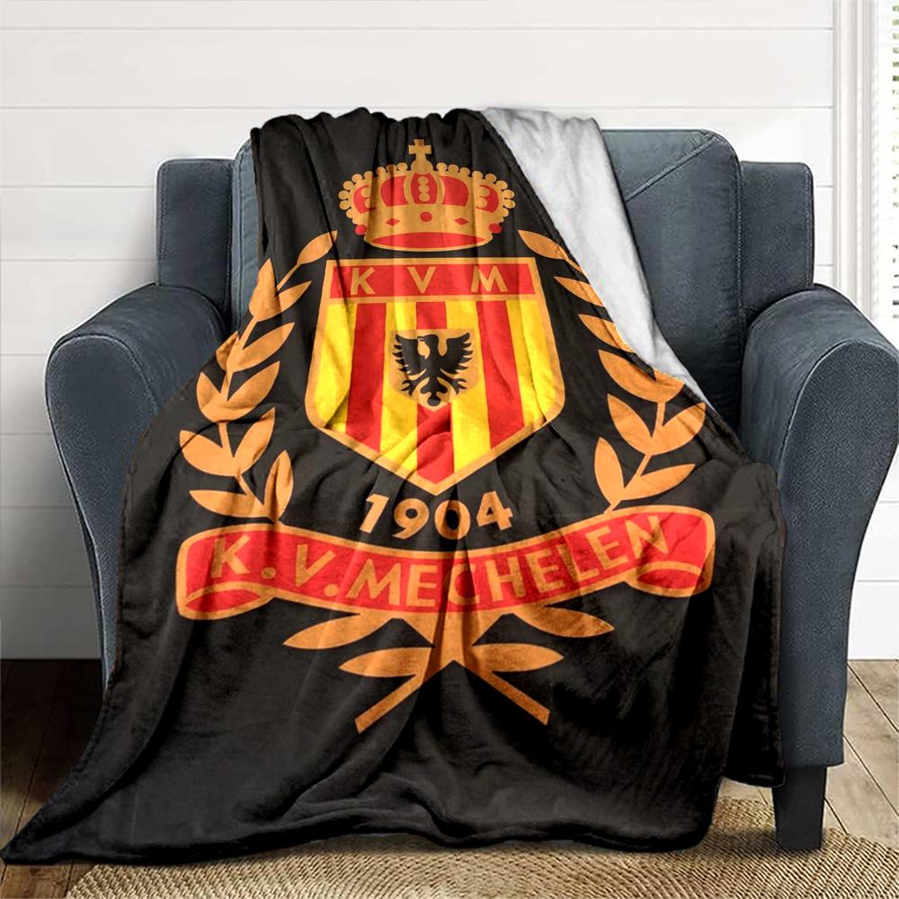 KV Mechelen Print Flannel Blanket High Quality Warm Comfortable Cover for All Seasons Perfect for Gifts Home Decor