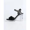 12Cm Clear Heel New Shoes Flat Heel Sexy Transparent Waterproof Table High Heel Sandals Women's High Heels LFD-69192-4