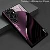 Purple Tone Curved Pattern 2D Phone Case for Samsung S26 S25 S24 S23 S22 S21 S20 A56 A36 A16 Tempered Glass Protective Cover
