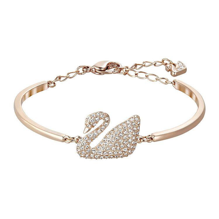 

Браслет Swarovski Swan Classic Кристал Регульований Металевий Браслет Жіночий Браслет Рожеве Золото 5142752 Shopping Bag