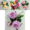 No Ip Theme Realistic Silk Rose Arrangement For Home And Special Occasions