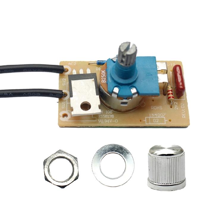LED Dimmer Rotary Switch Replacement 120V/240VAC 300W Stepless Dimming Switch