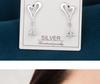 S925 Sterling Silver Heart & Water Drop Earrings for Women – 2026 New Luxury Design, Hot-Selling Dangle Style.