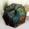 1pc Peacock Garden Artwork Automatic Folding Umbrella. casual outdoor accessory, for all seasons yy250924067