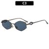 European And American Fashion New Irregular Metal Sunglasses High-End Casual Light Luxury Street Shooting Versatile Sunglasses Women'S Glasses