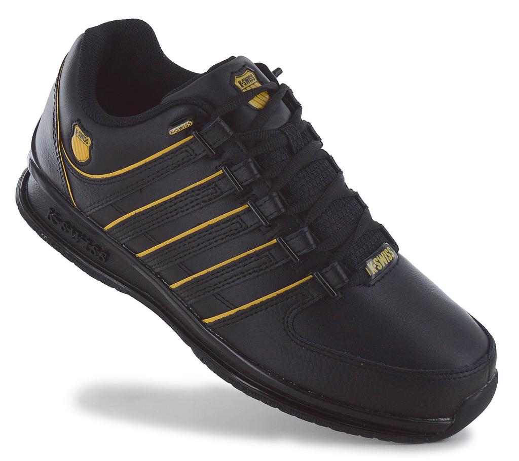 K-SWISS RINZLER Leather - Men's Sneakers Shoes Black 01235-071-M ORIGINAL