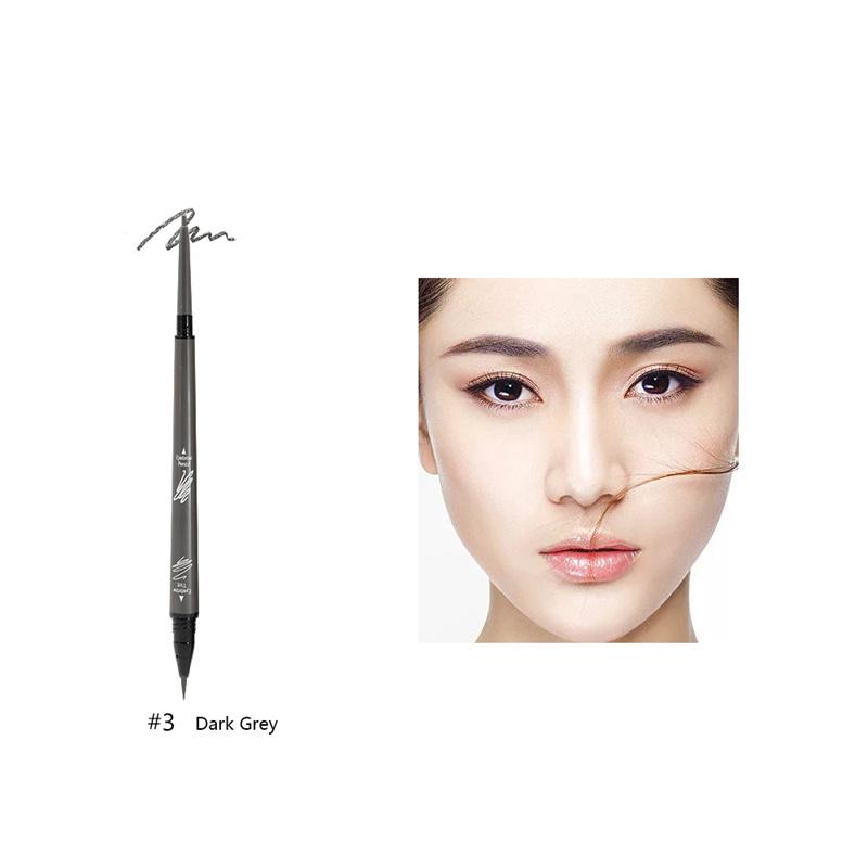 

Музыкальный цветок Water Mist Double Effect Eagle Eyebrow Dye Карандаш для бровей Водостойкий устойчивый к поту Wild Eyebrow Pencil 03#