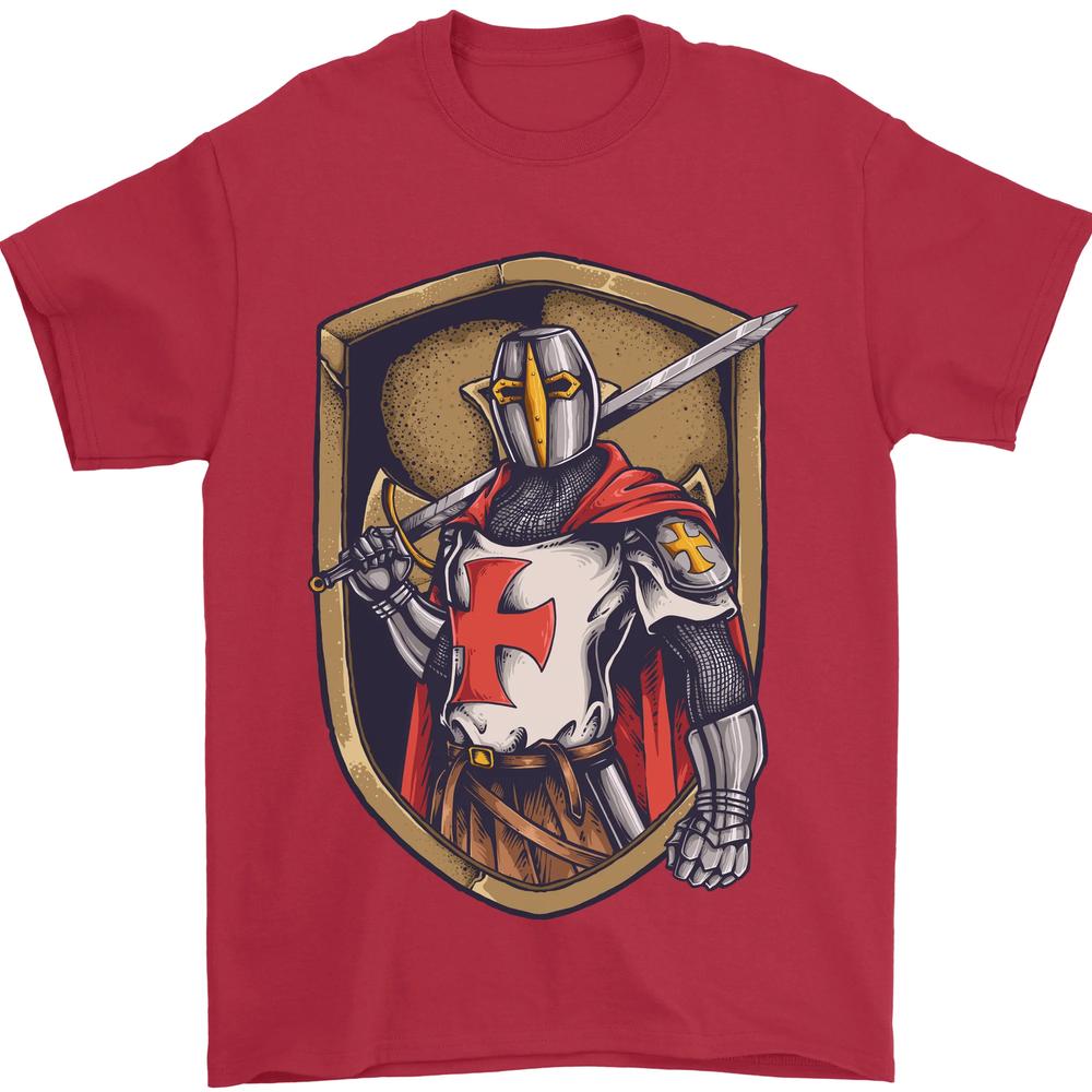 Knights Templar England St Georges Day Unisexs TShirt 100 Cotton S