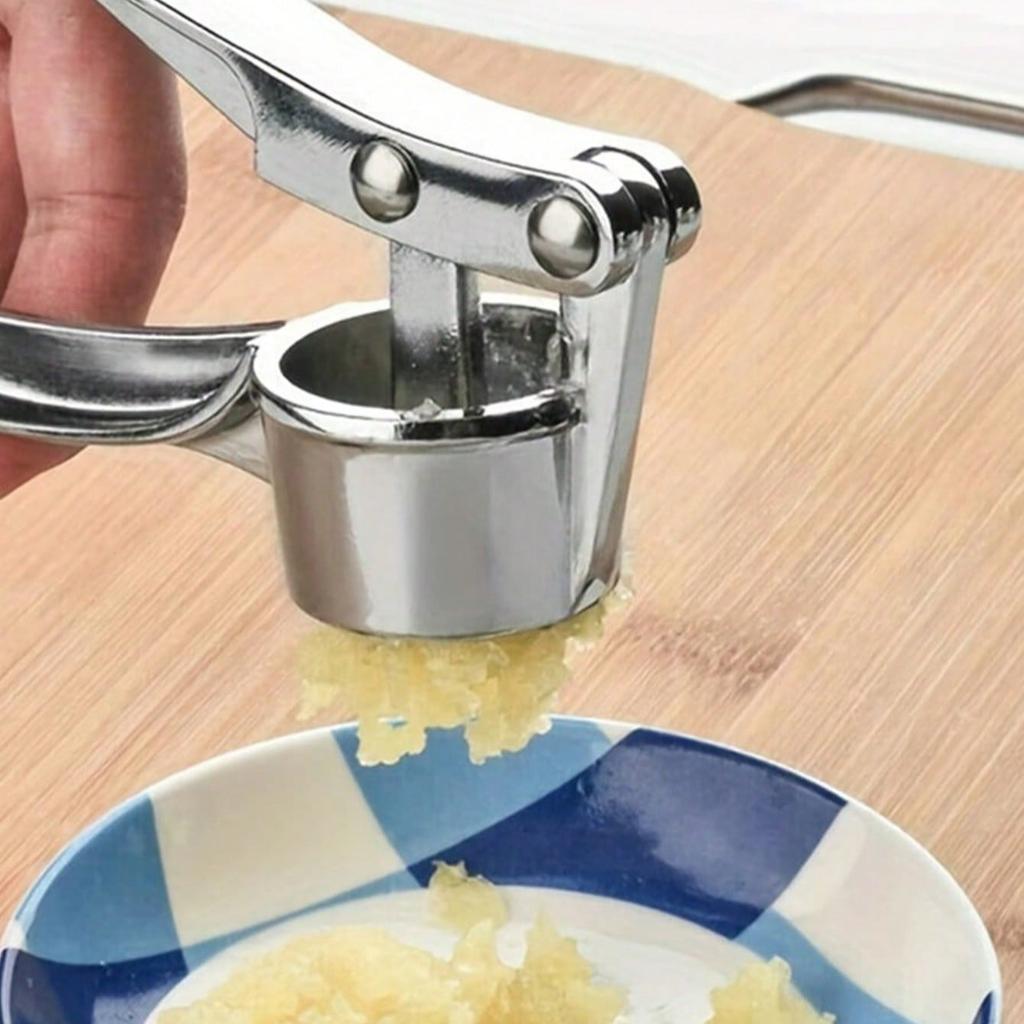 1Pc Heavy Duty Garlic Press, Professional Garlic Crusher And Mincer, Ergonomic Garlic Crush Tool With Easy Squeeze Handle, Kitchen Gadgets