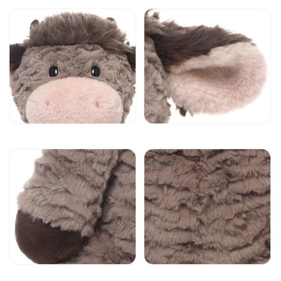 Highland Cow Plush Toy Weighted Stuffed Animal Soft Huggable Pillow for Stress Relief Comfort Cute Gift for Animal Lovers