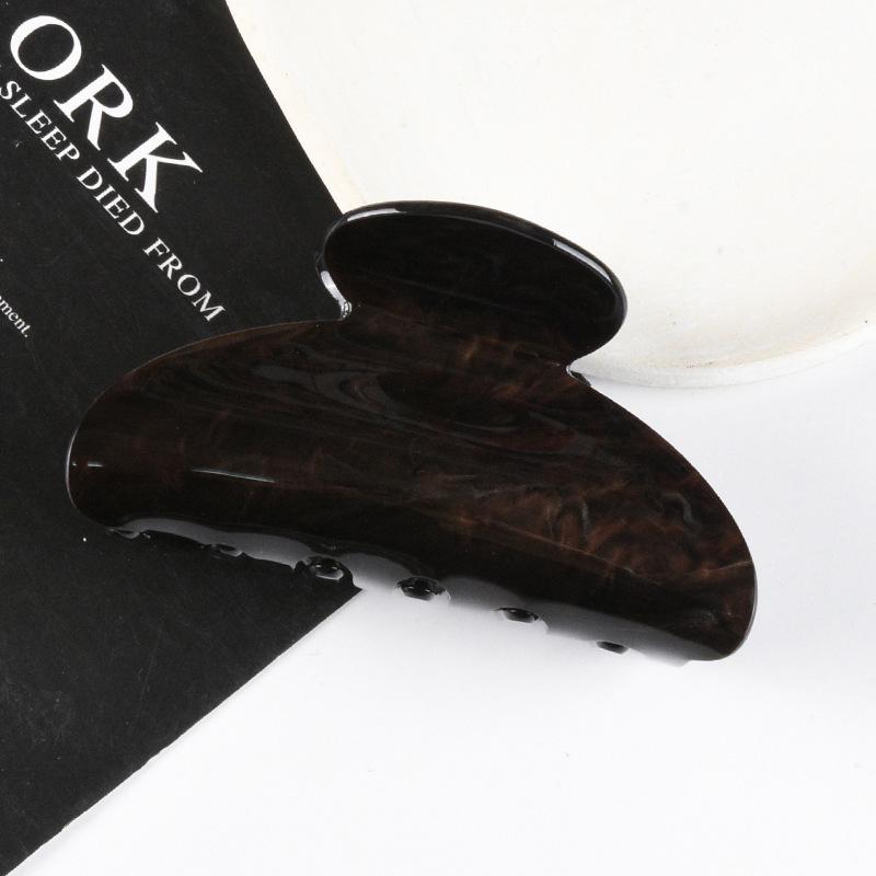 Elegant Multi-Color Acetate Hair Clip - Jelly Shark Grip for Women