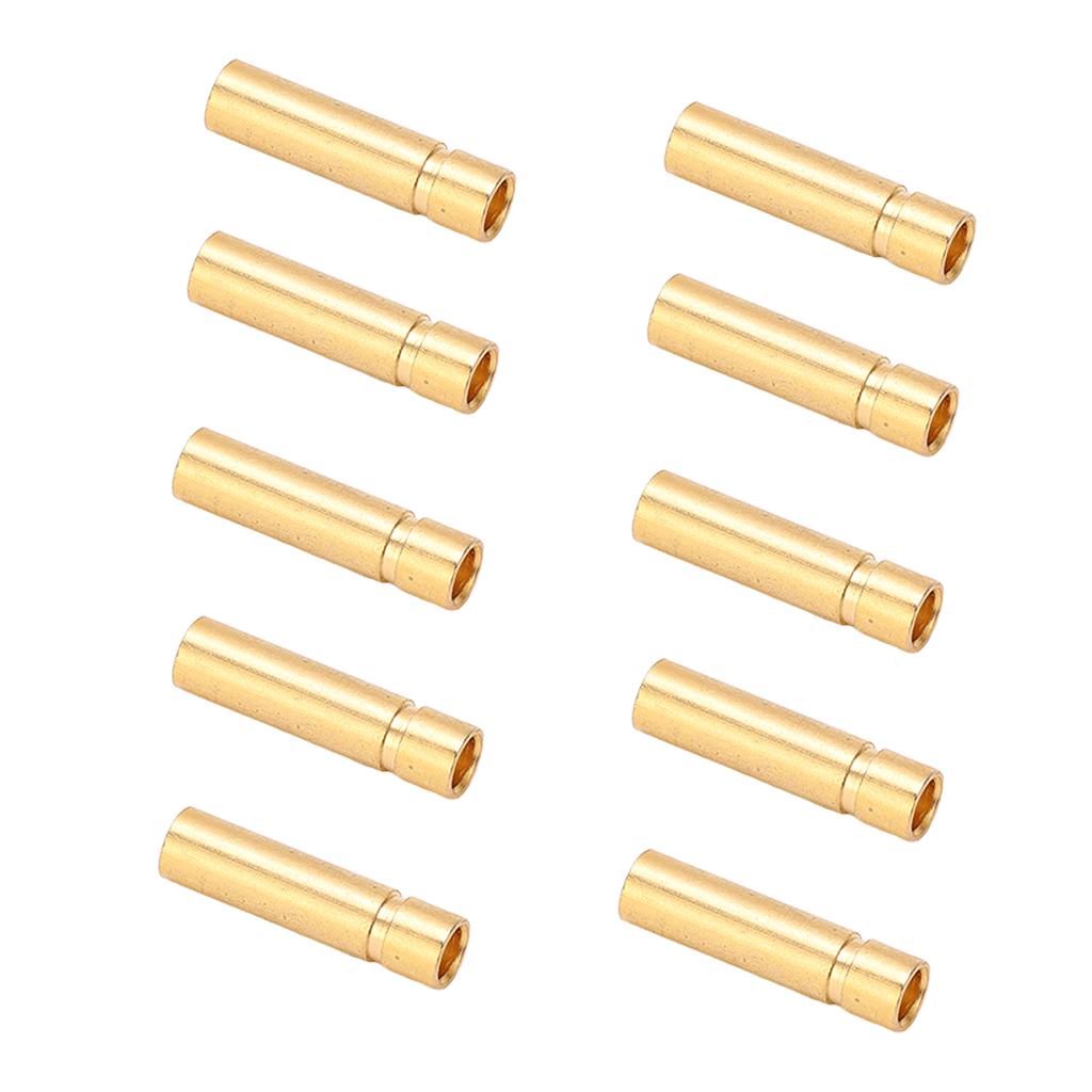 10 szt. 12.031 Pozłacane Miedziane Wtyki Bananowe 3.0mm Męskie i Żeńskie Wtyki Końcowe Złącza Metalowe