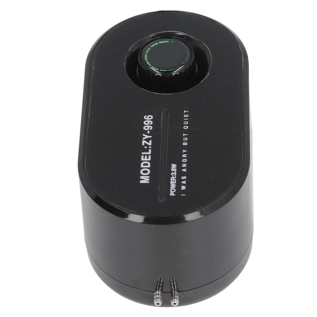 Pompa powietrza do akwarium 3,8 W, regulowana, łatwa w obsłudze, ultra cicha, gumowa pompa tlenowa ABS do akwarium