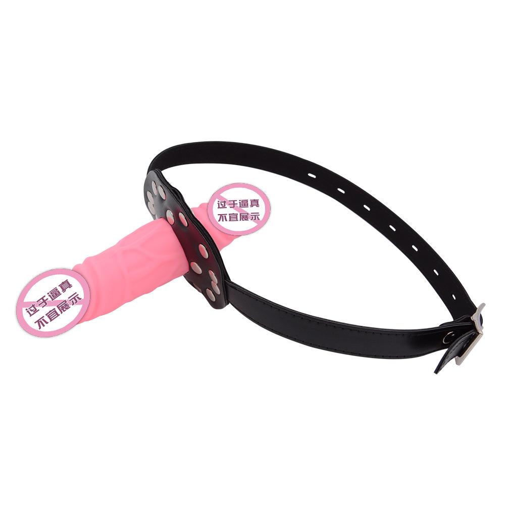 SM Double-Headed Silicone Dildos Ball Gag Deep Throat Penis Mouth Ball Couple Sexy Sex Product Gay Female Slave Training